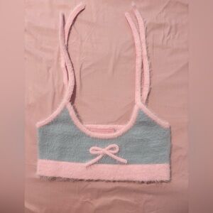 Small Voight Baby Pink & Baby Blue Bralette